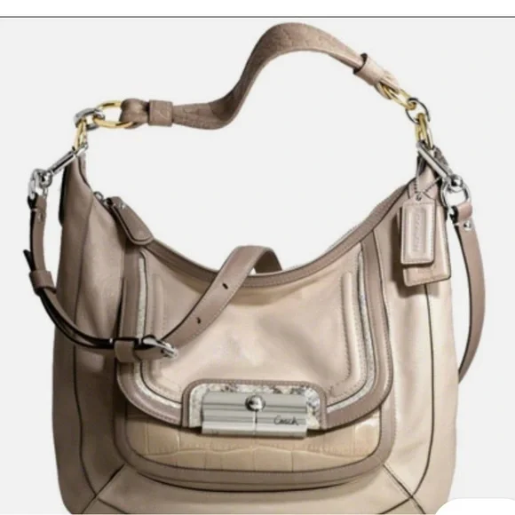 Coach Kristen Ivory Leather Shoulder bag - Picture 1 of 9